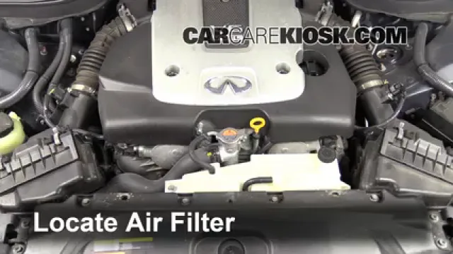 2009 Infiniti G37 X 3.7L V6 Sedan (4 Door) Air Filter (Engine) Replace